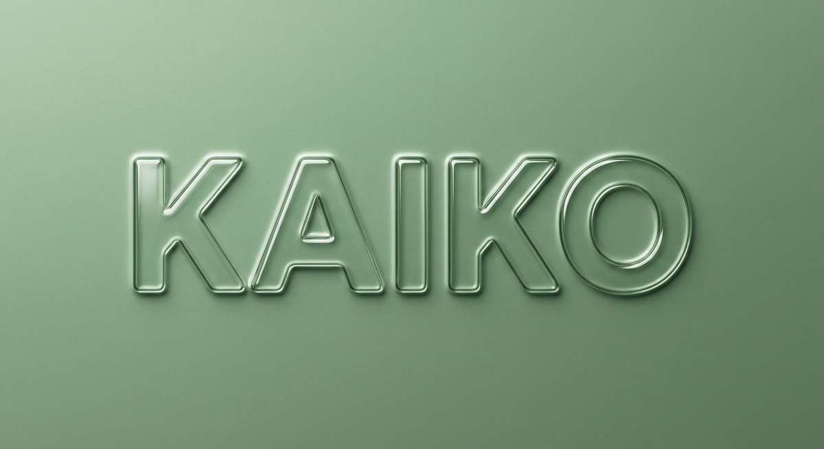 KAIKO embossed glass logo